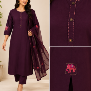 plum kurta